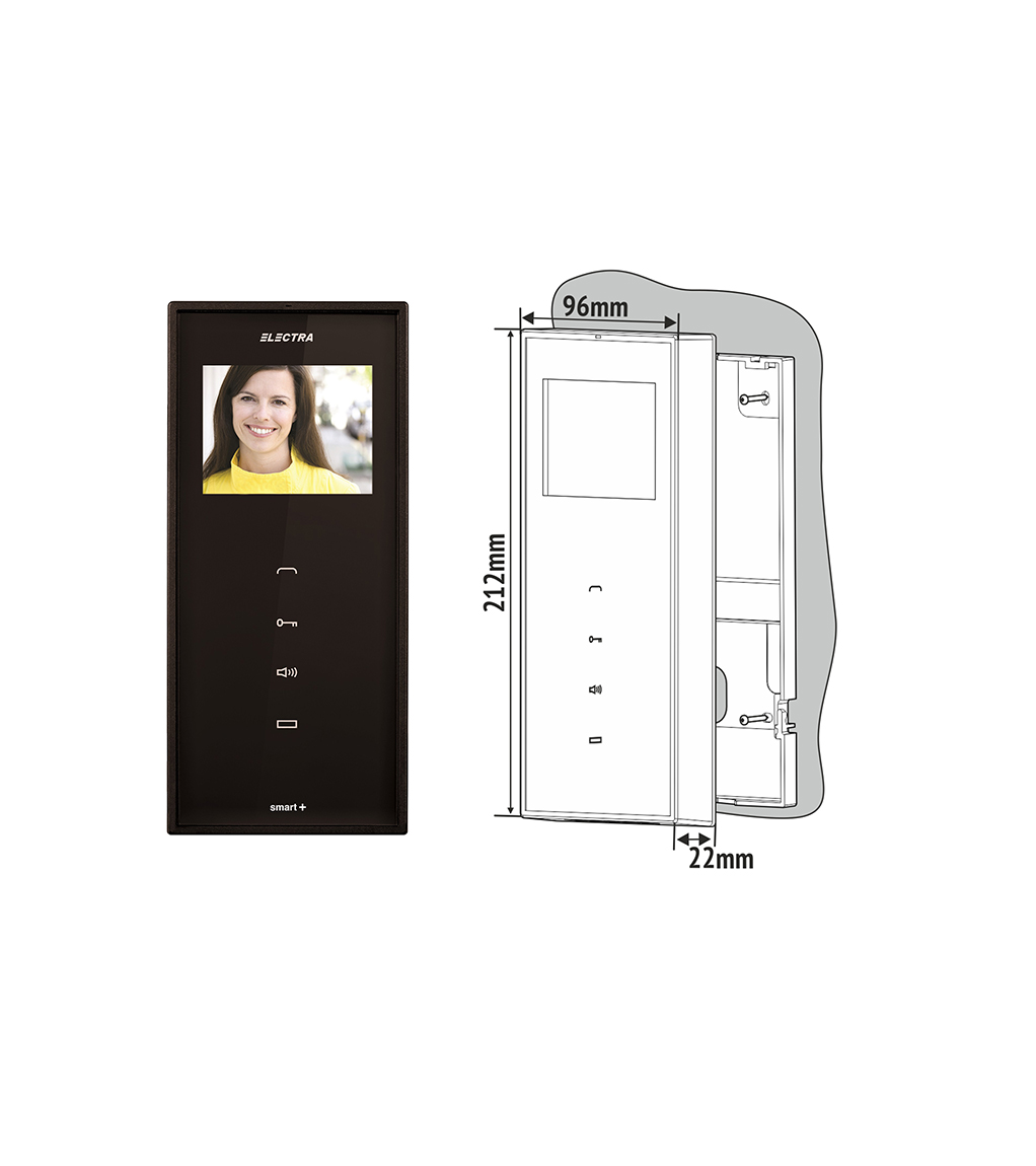 SMART 4.3” VIDEO TERMINAL, BLACK  SMART 4.3” VIDEO TERMINAL, BLACK